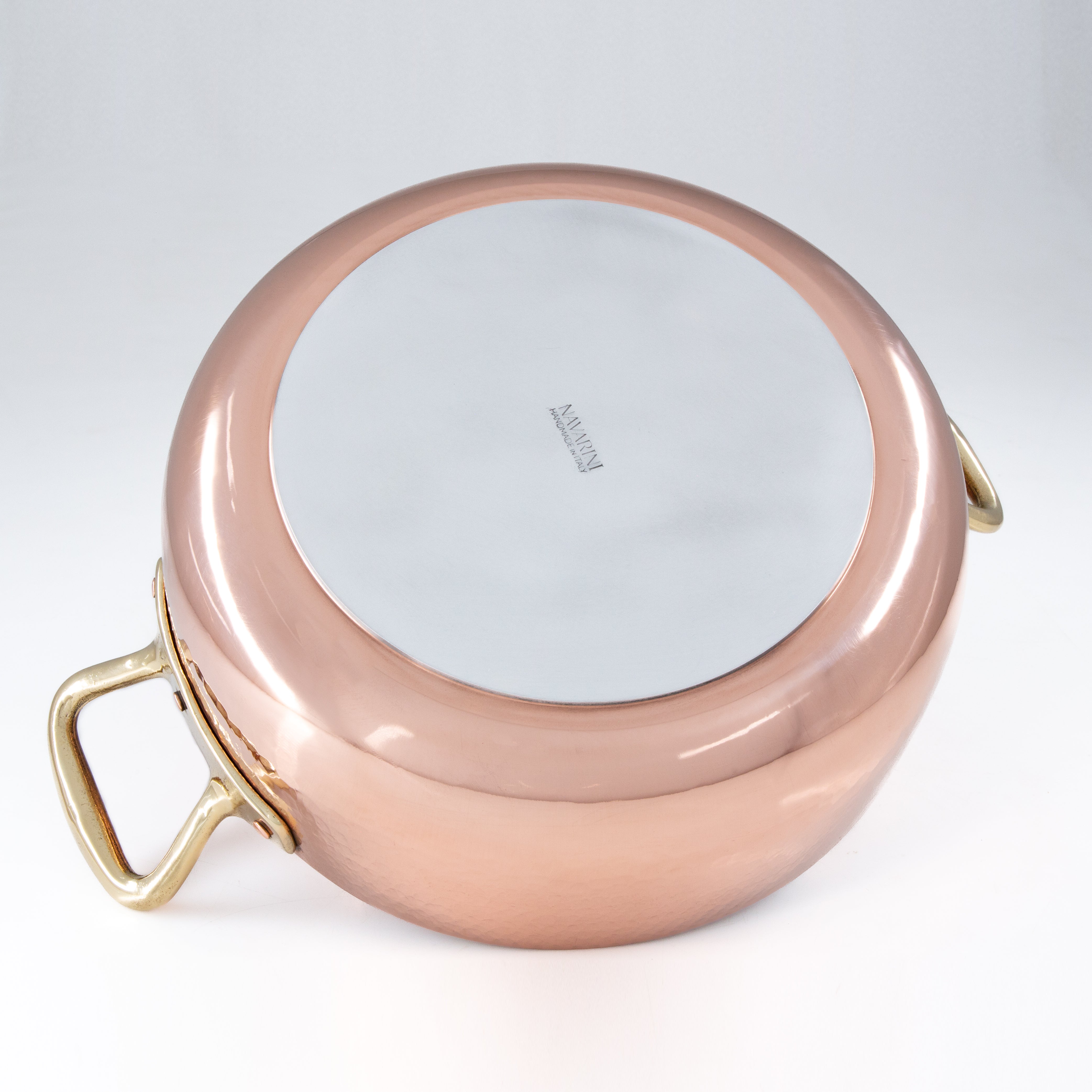 Casseruola rondeau in rame argentato