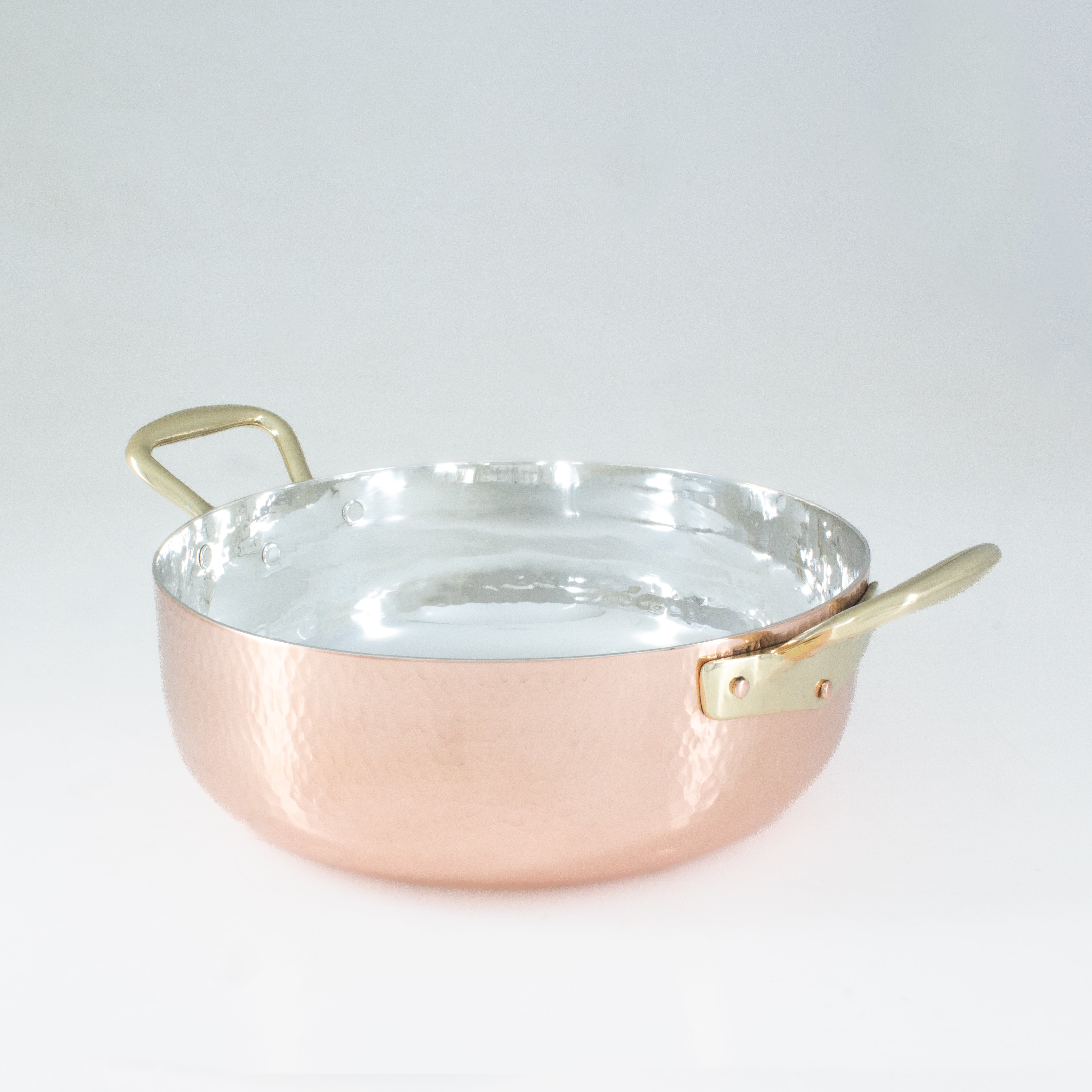 Casseruola rondeau in rame argentato