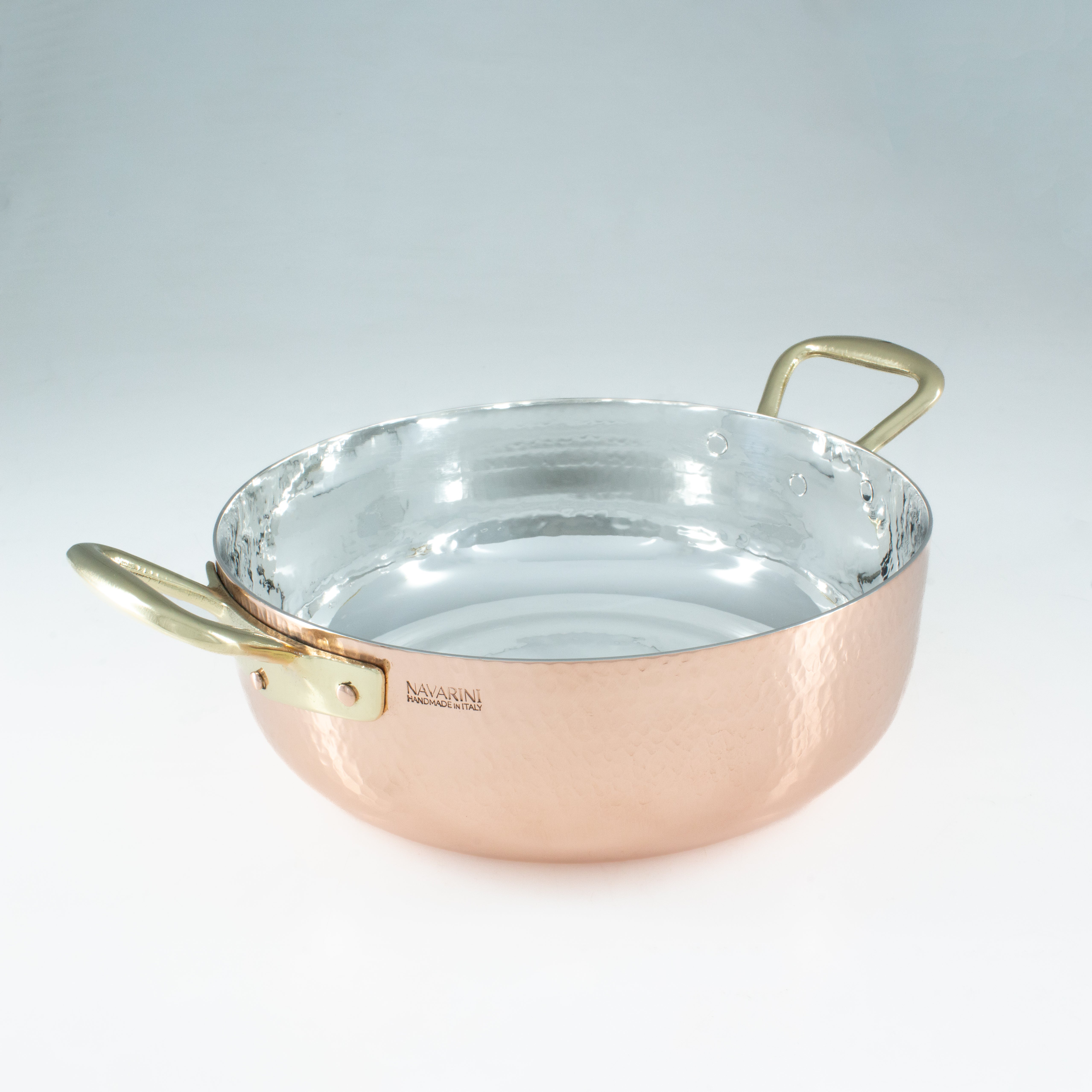 Casseruola rondeau in rame argentato